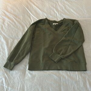 Madewell v neck sweatshirt
